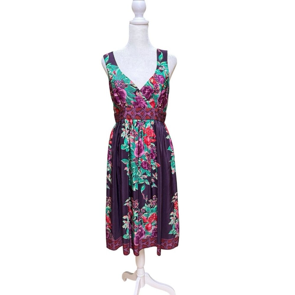 Plenty Tracy Reese Silk Floral Knee Length Dress Sz 6